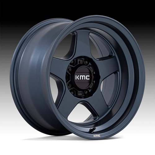 KMC KM728 Lobo Midnight Blue Custom Truck Wheels 1